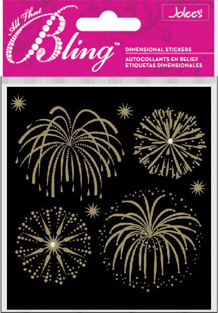 Jolee's Bling Stickers - Gold Fireworks